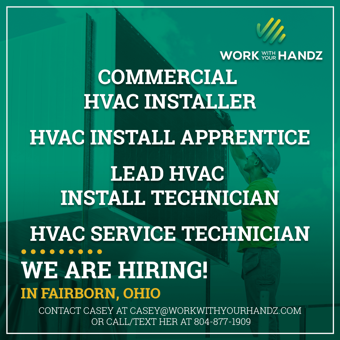 Fairborn, OH Now Hiring HVAC Professionals